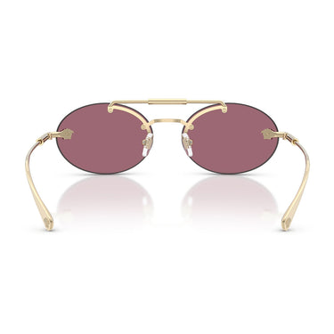 Versace Occhiali da Sole VE2295 12521A Oro Pallido Viola Donna 4