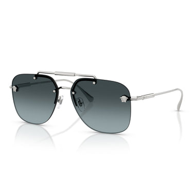 Versace Occhiali da Sole VE2296 1000V1 Argento/Blu Sfumato Donna 2