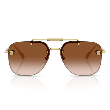 Versace Occhiali da Sole VE2296 100213 Oro/Marrone Sfumato Donna