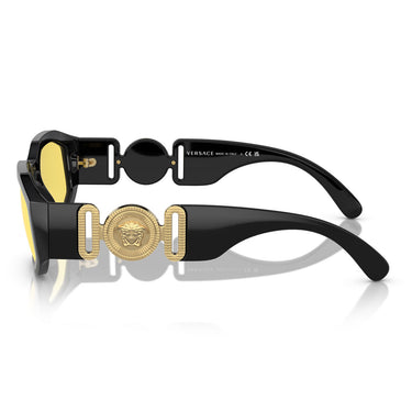 Versace Okulary Przeciwsłoneczne VE4361 GB1/85 Biggie Nero/Giallo Unisex 2