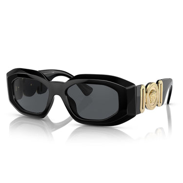 Versace Okulary Przeciwsłoneczne VE4425U GB1-87 Maxi Medusa Biggie Nero-Grigio Scuro Unisex 1