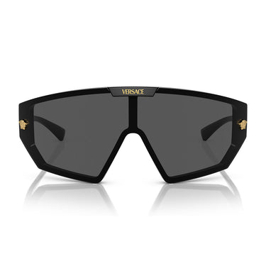 Versace Occhiali da Sole VE4461 GB1 87 Nero Grigio Scuro e Oro Unisex