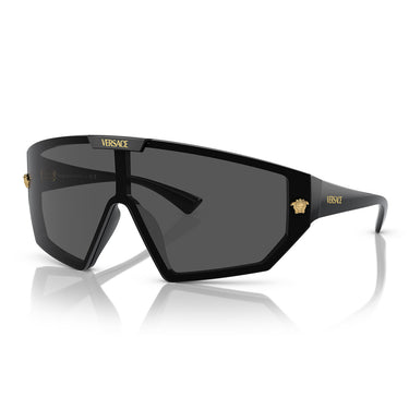 Versace Occhiali da Sole VE4461 GB1 87 Nero Grigio Scuro e Oro Unisex 2