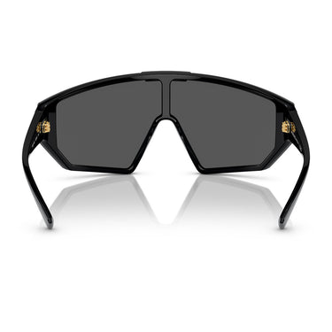 Versace Occhiali da Sole VE4461 GB1 87 Nero Grigio Scuro e Oro Unisex 4