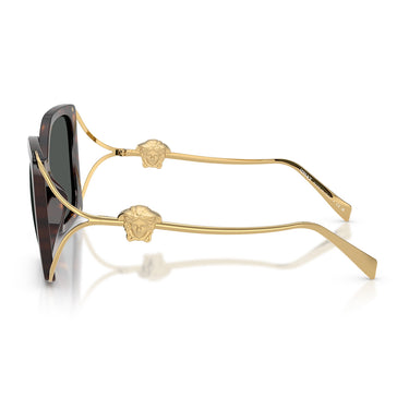 Versace Sonnenbrille VE4502U 108 87 Braun Dunkelgrau Damen 3