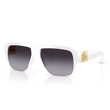 Versace Occhiali da Sole VE4525U 314 8G Bianco Grigio Sfumato Uomo 2