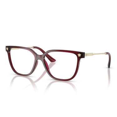 Versace Occhiali da Vista VE3388U 5538 Rosso Ciliegia/Trasparente Donna 1