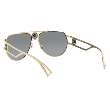 Versace Okulary Przeciwsłoneczne VE2225 100287 Złoto/Szary Unisex 4