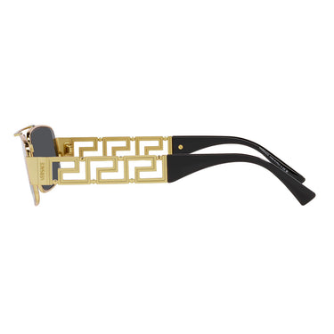 Versace Okulary Przeciwsłoneczne VE2257 100287 Złoty/Ciemnoszary Unisex 3