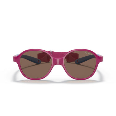 Vogue Occhiali da Sole VJ2012 256873 Rosa su Blu Gommato/Marrone Scuro Bambini