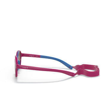 Vogue Occhiali da Sole VJ2012 256873 Rosa su Blu Gommato/Marrone Scuro Bambini