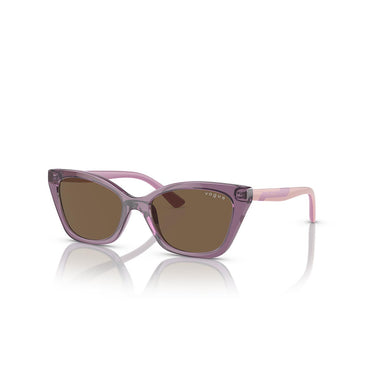 Vogue Occhiali da Sole VJ2020 306473 Viola Trasparente/Marrone Scuro Bambini