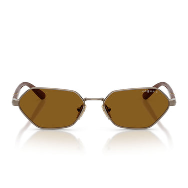 Vogue Occhiali da Sole VO4349S 513883 Marrone Chiaro Marrone Scuro Donna Polarizzati
