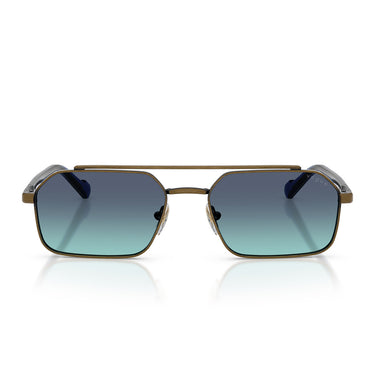 Vogue Occhiali da Sole VO4356S 51374S Oro Antico Azzurro Sfumato Blu Uomo