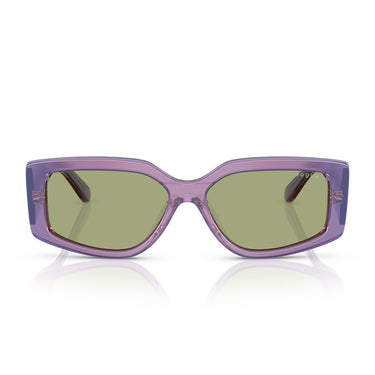 Vogue Occhiali da Sole VO5642SU 323682 Viola Perlato Trasparente/Verde Donna