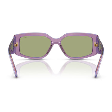 Vogue Occhiali da Sole VO5642SU 323682 Viola Perlato Trasparente/Verde Donna 3