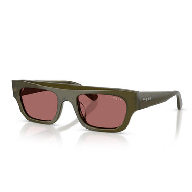 Vogue Occhiali da Sole VO5694SU 328869 Verde Oliva/Violetto Scuro Donna 1
