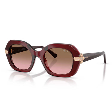 Vogue Occhiali da Sole VO5706SB 328614 Bordeaux Trasparente/Rosa Sfumato Marrone Donna 1