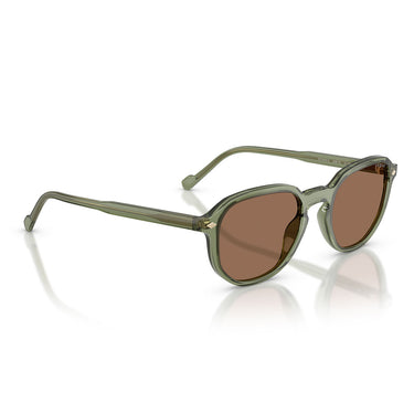 Vogue Occhiali da Sole VO5707S 318773 Verde Trasparente/Marrone Scuro Uomo 4