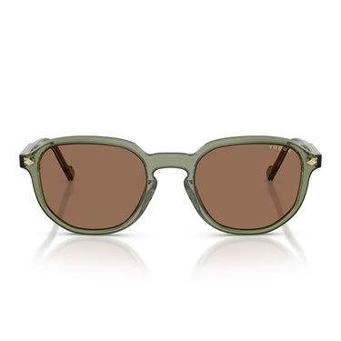 Vogue Occhiali da Sole VO5707S 318773 Verde Trasparente/Marrone Scuro Uomo