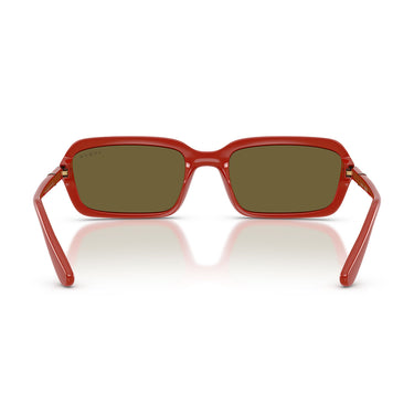 Vogue Occhiali da Sole VO5744S 3330O8 Rosso Pieno/Verde Oliva Specchiato Oro Donna