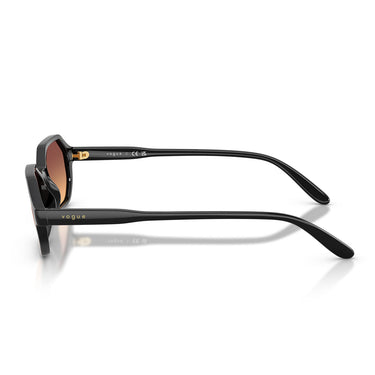 Vogue Occhiali da Sole VO5749S W44 78 Nero Arancione Sfumato Violetto Donna 3