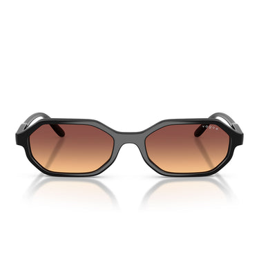 Vogue Occhiali da Sole VO5749S W44 78 Nero Arancione Sfumato Violetto Donna