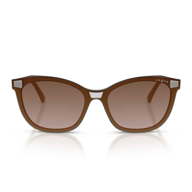 Vogue Occhiali da Vista VO5746S 33261W Taupe Pieno/Trasparente con Clip Donna
