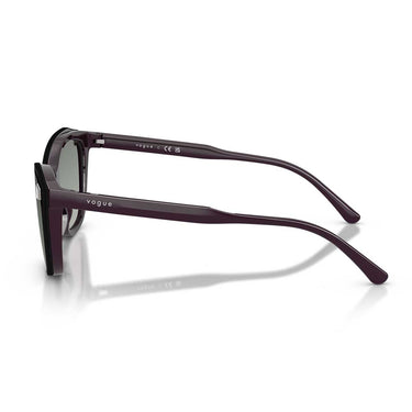 Vogue Occhiali da Vista VO5746S 33321W Viola Ultra Dark/Trasparente con Clip Donna 3