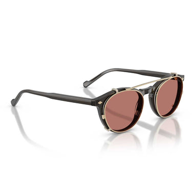 Vogue Occhiali da Vista VO5751S 29231W Grigio Trasparente/Trasparente con Clip Rossa Uomo 6