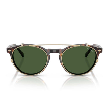 Vogue Occhiali da Vista VO5751S W6561W Marrone Scuro/Trasparente con Clip Verde Uomo
