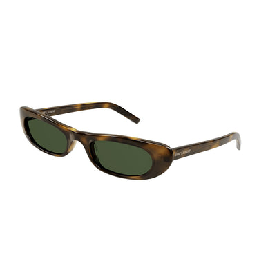 Yves Saint Laurent Okulary Przeciwsłoneczne SL 557 SHADE 002 Havana/Verde Damskie