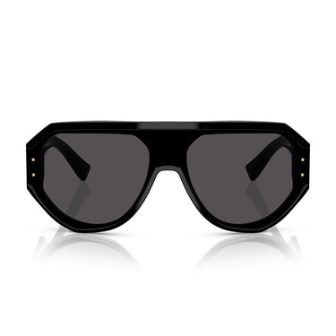 Dolce & Gabbana Okulary Przeciwsłoneczne DG4481 501 87 Czarny Ciemnoszary Męskie