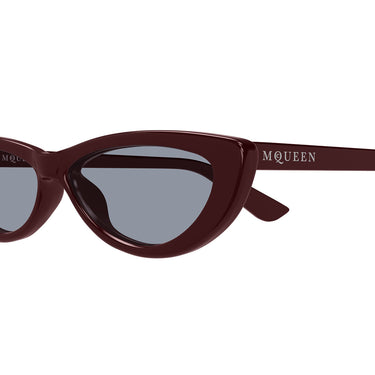 Alexander McQueen Occhiali da Sole AM0535S 004 Rosso Azzurro Donna 3