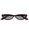 Alexander McQueen Occhiali da Sole AM0535S 004 Rosso Azzurro Donna 