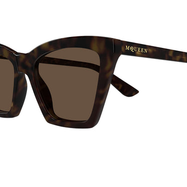 Alexander McQueen Occhiali da Sole AM0536S 002 Marrone Marrone Donna 3