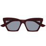 Alexander McQueen Occhiali da Sole AM0536S 004 Rosso Azzurro Donna 