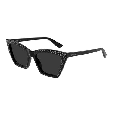 Alexander McQueen Occhiali da Sole AM0536S 005 Nero Strass/Grigio Donna 1