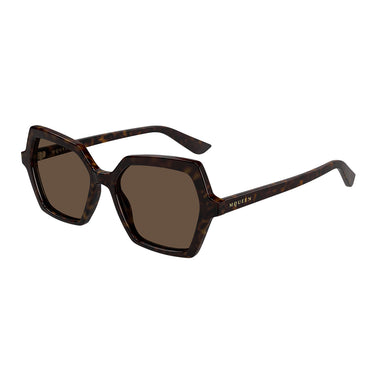 Alexander McQueen Occhiali da Sole AM0537S 002 Marrone Marrone Donna 2