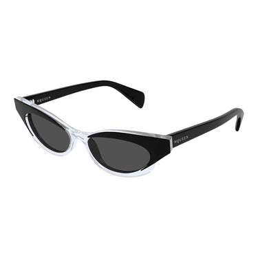 Alexander McQueen Occhiali da Sole AM0544S 004 Nero/Grigio Donna 2