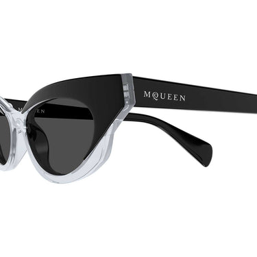 Alexander McQueen Occhiali da Sole AM0544S 004 Nero/Grigio Donna 3