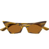 Alexander McQueen Occhiali da Sole AM0557S 003 Marrone Chiaro Marrone Donna