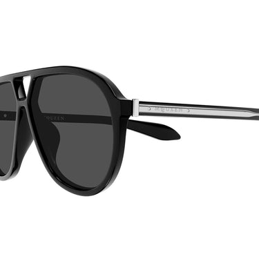 Alexander McQueen Occhiali da Sole AM0586S 001 Nero/Grigio Unisex 3