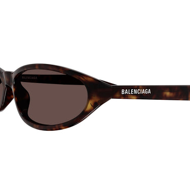 Balenciaga Okulary Przeciwsłoneczne BB0007S 013 Havana/Brązowy Unisex