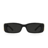 Balenciaga Okulary Przeciwsłoneczne BB0096S 001 Czarny/Szary Unisex