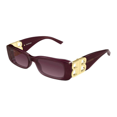 Balenciaga Occhiali da Sole BB0096S 028 Burgundy/Viola Unisex 2