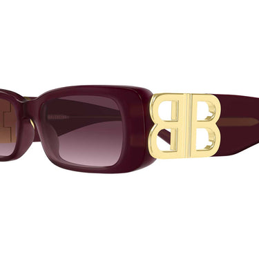 Balenciaga Occhiali da Sole BB0096S 028 Burgundy/Viola Unisex 3