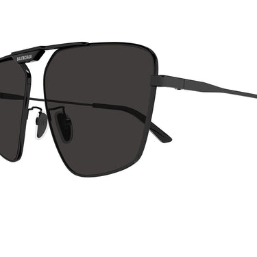 Balenciaga Okulary Przeciwsłoneczne BB0246SA 001 Szary Szary Męskie 3
