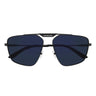 Balenciaga Okulary Przeciwsłoneczne BB0246SA 005 Szary Niebieski Męskie