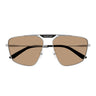 Balenciaga Occhiali da Sole BB0246SA 006 Rutenio Marrone Uomo
